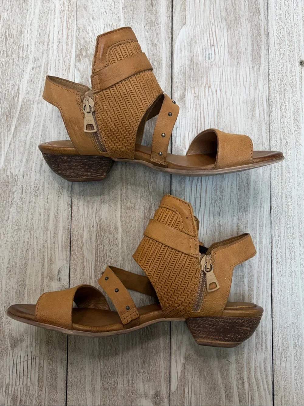 Miz Mooz Cape Sandal in Cognac